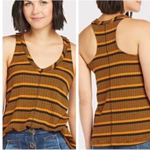 PEYTON JENSEN by Evereve Harrison Size Small Striped Racerback Tank Top
